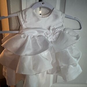 Isobella & Chloe White Layered Dress